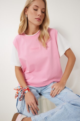 Happiness İstanbul Μπλουζάκι σε ροζ