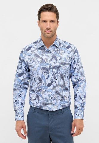 ETERNA Regular fit Zakelijk overhemd in Blauw: voorkant