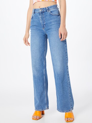 Warehouse Wide leg Jeans in Blauw: voorkant