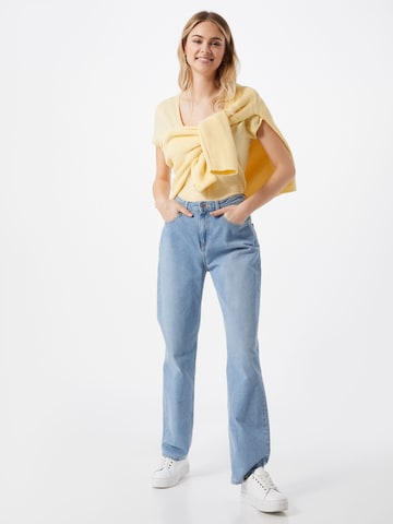 MUD Jeans Wide Leg Jeans 'Rose' in Blau