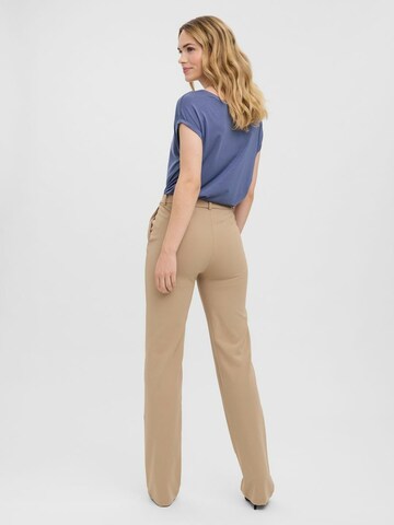 VERO MODA Regular Trousers 'ZAMIRA' in Brown