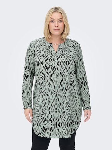 ONLY Carmakoma Blouse in Groen: voorkant