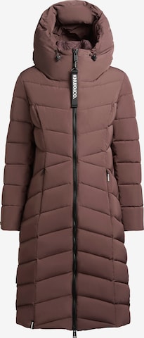 Manteau d’hiver 'Fiska' khujo en violet : devant