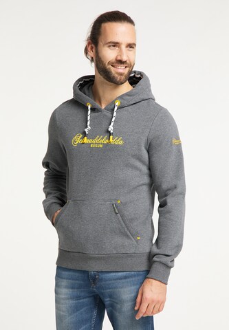 Schmuddelwedda - Sweatshirt 'Büsum' em cinzento: frente