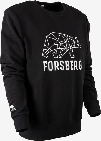 FORSBERG Sweatshirt 'Bertson' in Schwarz