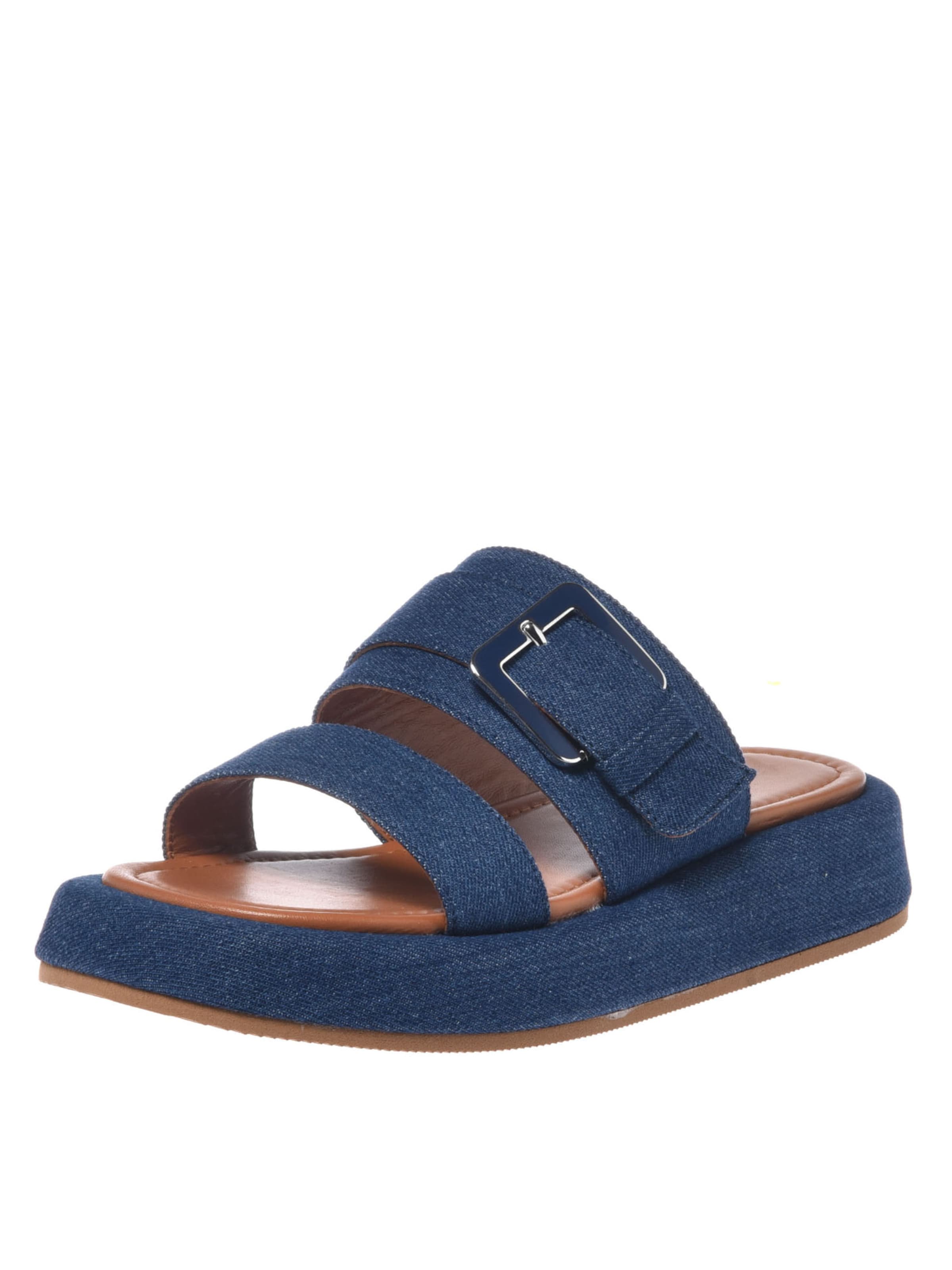 Mule BALDININI en bleu : devant