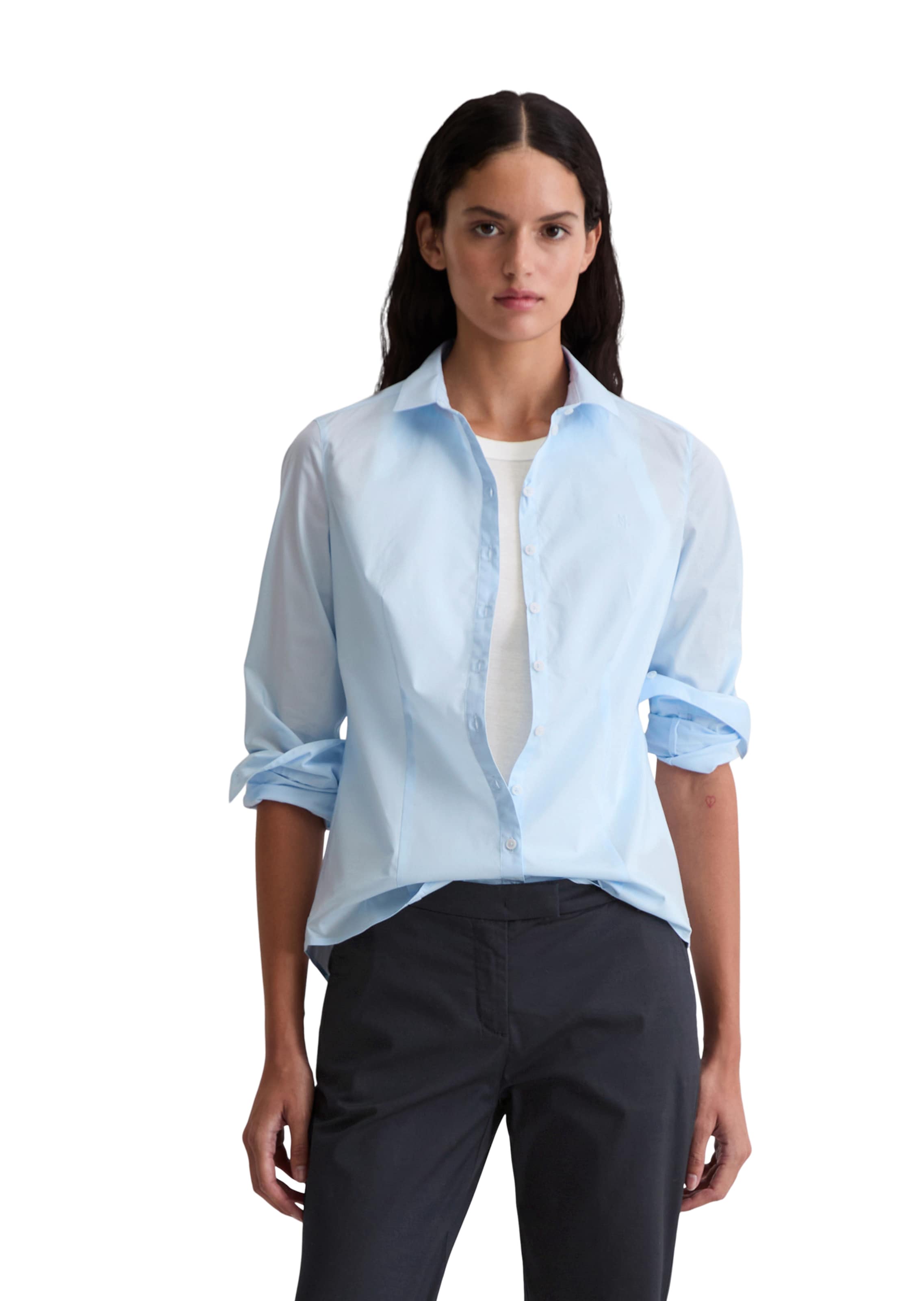 Marc O'Polo Bluse 'Lill' in Blau: Vorderseite