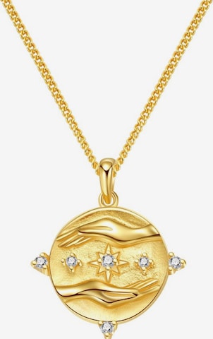 Hey Happiness - Cadena 'Abundance' en oro: frente