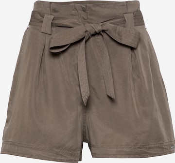 Superdry Regular Pleat-front trousers 'Desert' in Brown: front