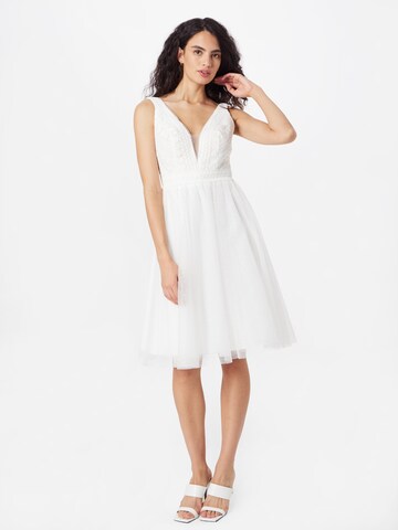 Robe de cocktail MAGIC BRIDE en beige : devant