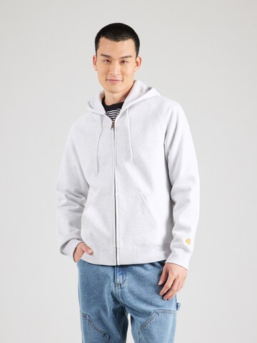 Giacca di felpa 'Chase' di Carhartt WIP in grigio: frontale