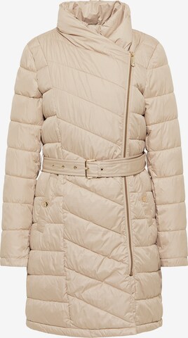 faina Wintermantel in Beige: voorkant