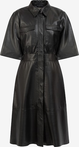 Robe-chemise faina en noir : devant