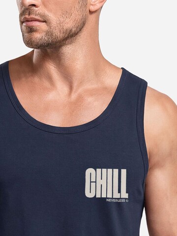 Neverless Shirt 'Chill'‌‌‌‌‌‌‌‌ in Blau