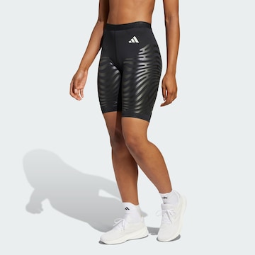 ADIDAS PERFORMANCE Skinny Sports trousers in Black: front