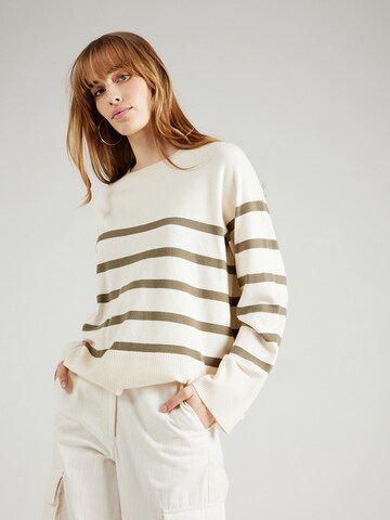 PIECES Pullover 'SIA' i hvid: forside
