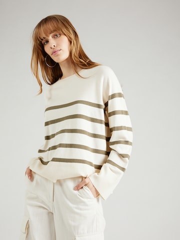 PIECES Sweater 'SIA' in White: front