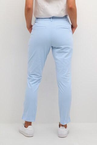 Coupe slim Pantalon 'Mette' Kaffe en bleu