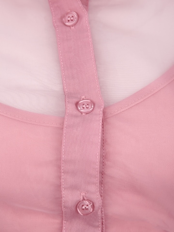 Missguided Petite Košilové šaty – pink