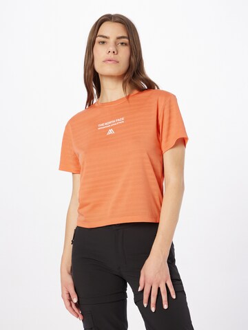 THE NORTH FACE Functioneel shirt in Oranje: voorkant