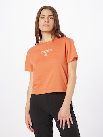 THE NORTH FACE - Camisa funcionais em laranja: frente