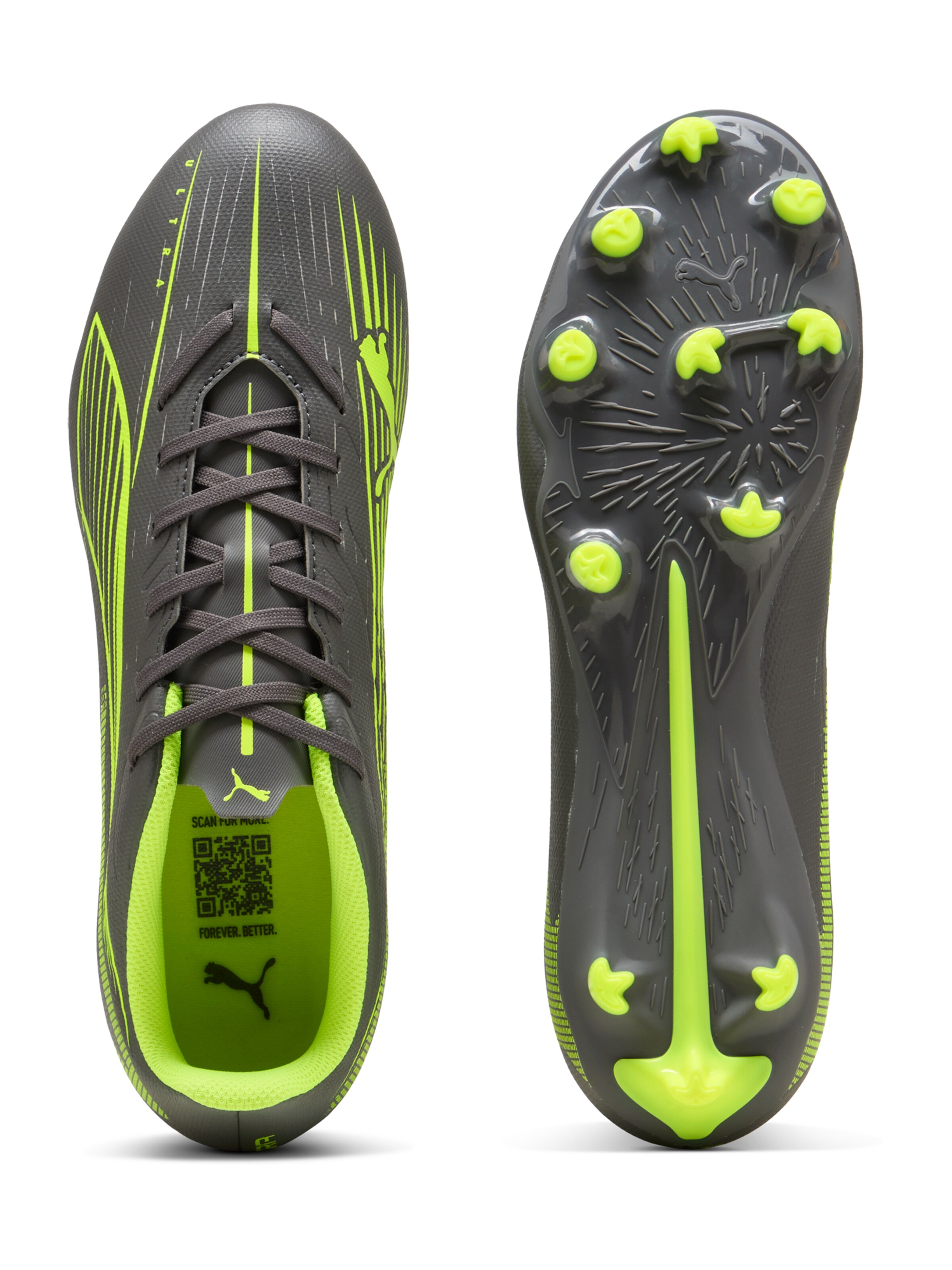 PUMA Παπούτσι ποδοσφαίρου 'Ultra 5 Play' σε γκρι