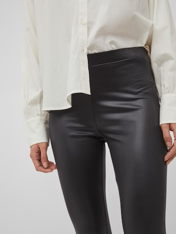 VILA Skinny Leggings 'Hidy' in Zwart