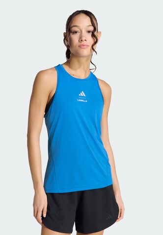 ADIDAS PERFORMANCE - Top deportivo 'Les Mills' en azul: frente