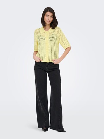 JDY Gebreid vest 'JDYRobin' in Geel