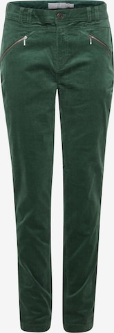 Fransa Regular Pants 'TEAN' in Green: front
