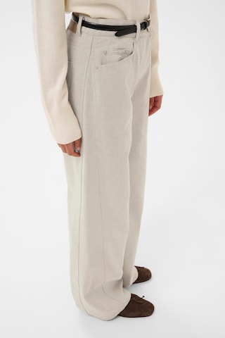 SOAKED IN LUXURY Wide leg Jeans 'SLDaline' in Beige