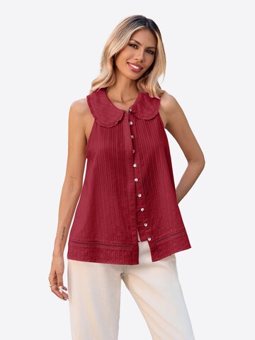 Imily Bela - Blusa en rojo: frente
