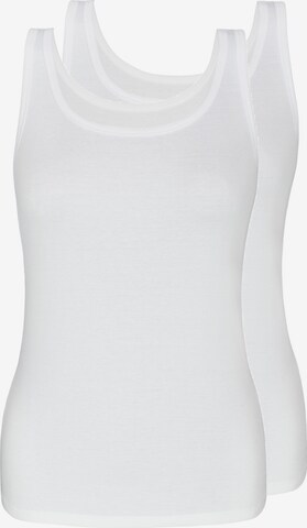 sassa Onderhemd 'FINE RIB' in Wit: voorkant