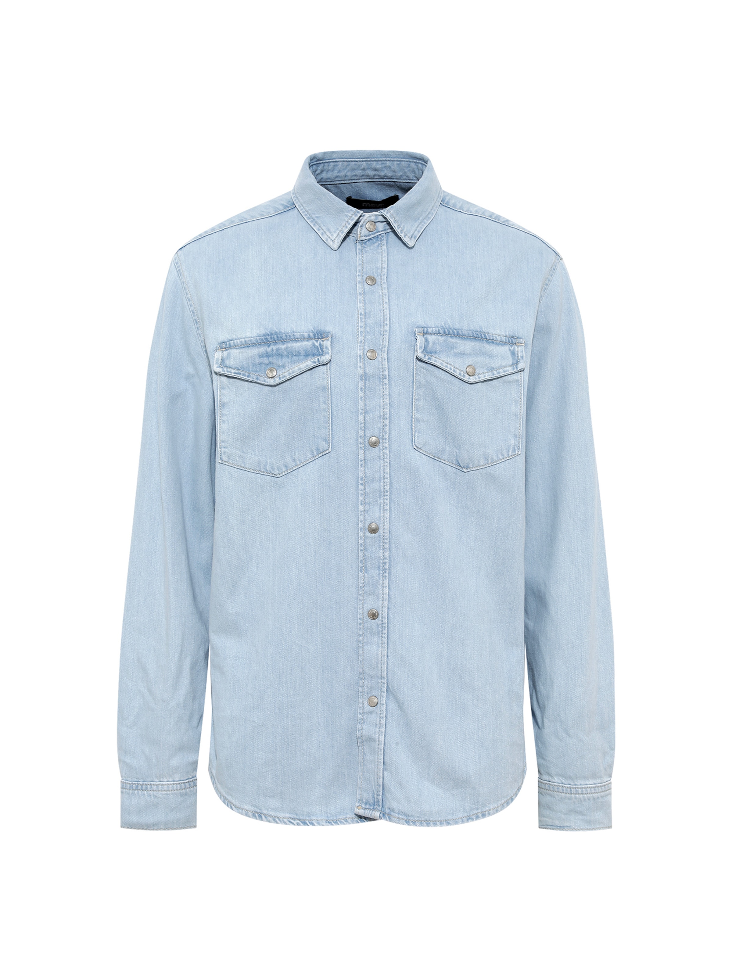 Mavi Regular Fit Hemd 'Ted' in Blau: Vorderseite