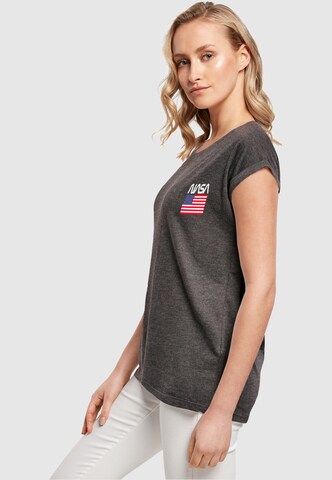 T-shirt 'NASA - Stars and Stripes' Merchcode en gris