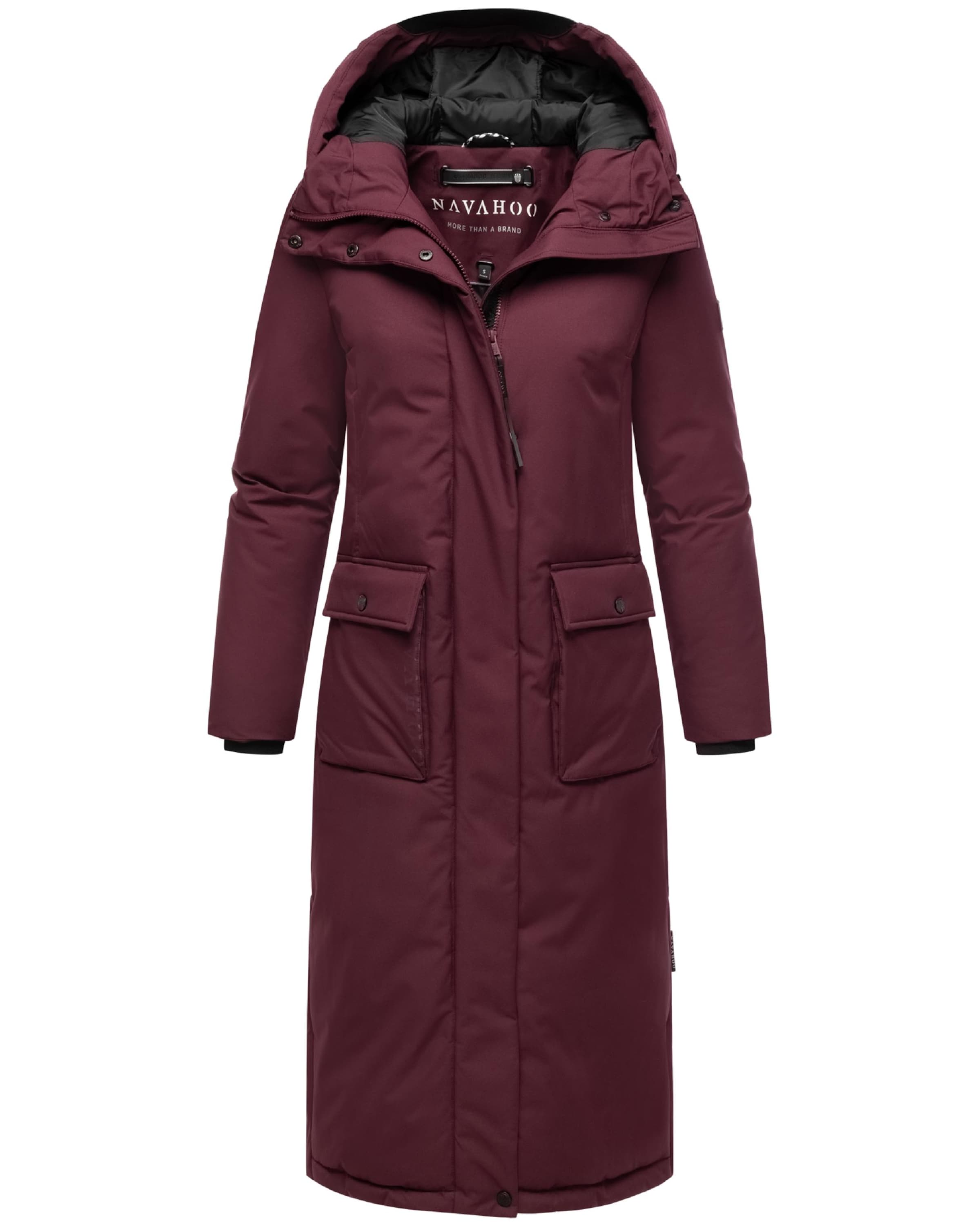 NAVAHOO Wintermantel &#x27;Wolkenfrost XIV&#x27; in Rood: voorkant