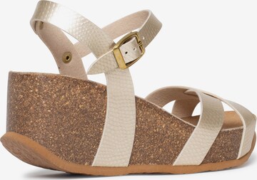 Bayton Sandalen met riem 'Venus' in Beige