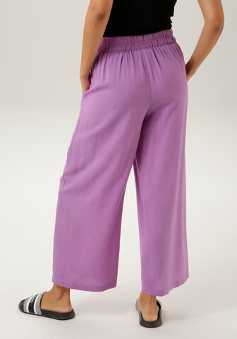 Aniston CASUAL Wide Leg Hose in Lila