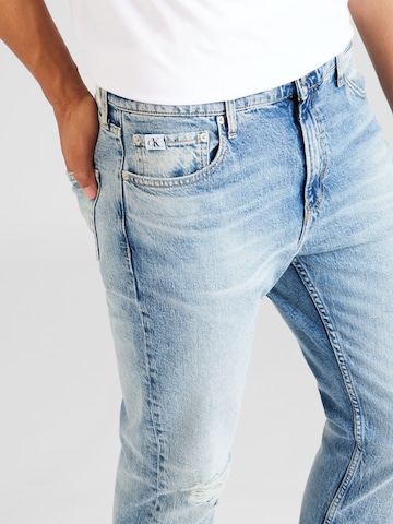 Calvin Klein Jeans Ohlapna forma Kavbojke | modra barva