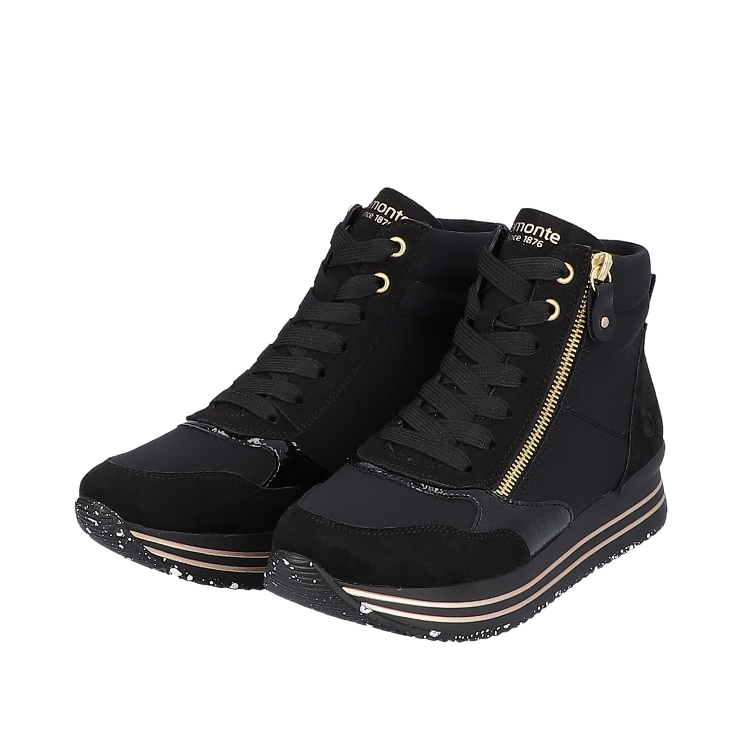 REMONTE High-Top Sneakers in Black