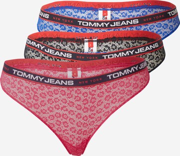 Tommy Jeans String in Blauw: voorkant