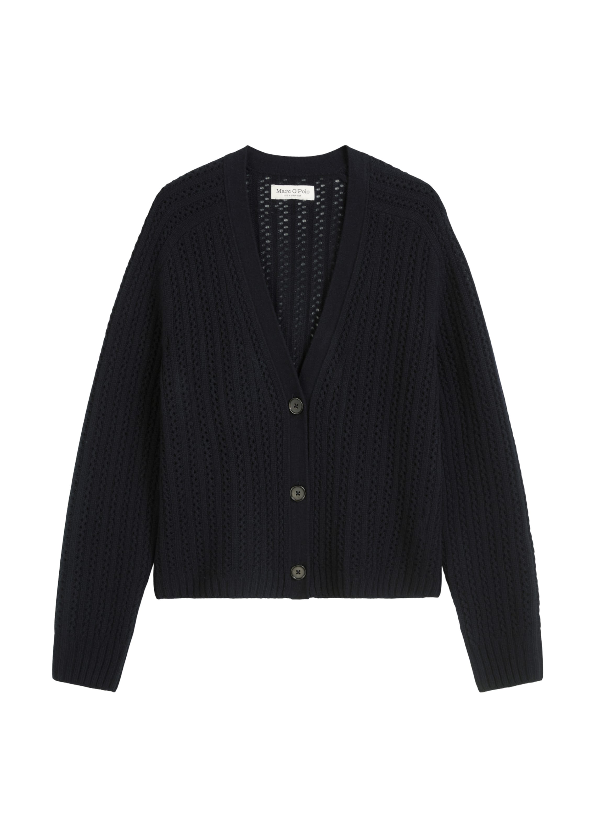 Marc O'Polo Strickjacke in Blau: Vorderseite