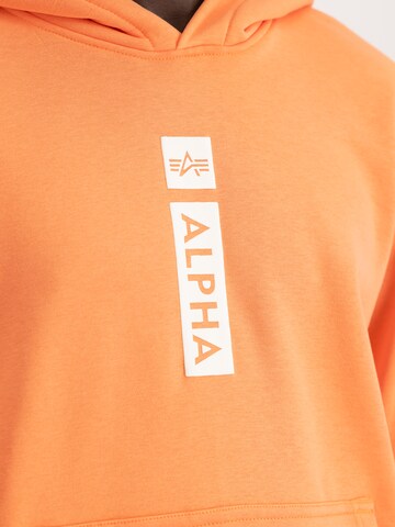 Felpa di ALPHA INDUSTRIES in arancione