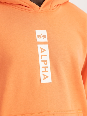 ALPHA INDUSTRIES Sweatshirt in Orange