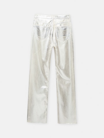 Loosefit Pantaloni di Pull&Bear in argento