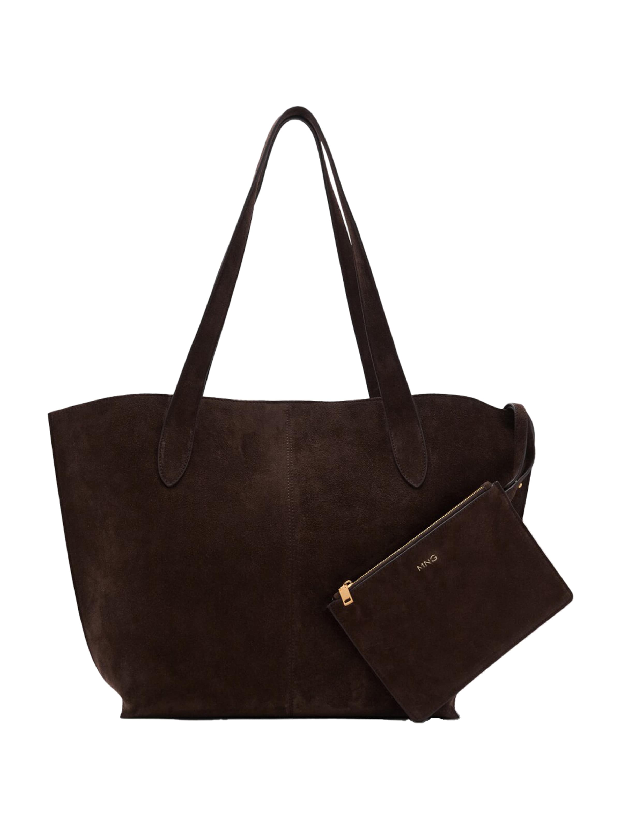 MANGO Shopper 'Gloria' - Hnedá: predná strana