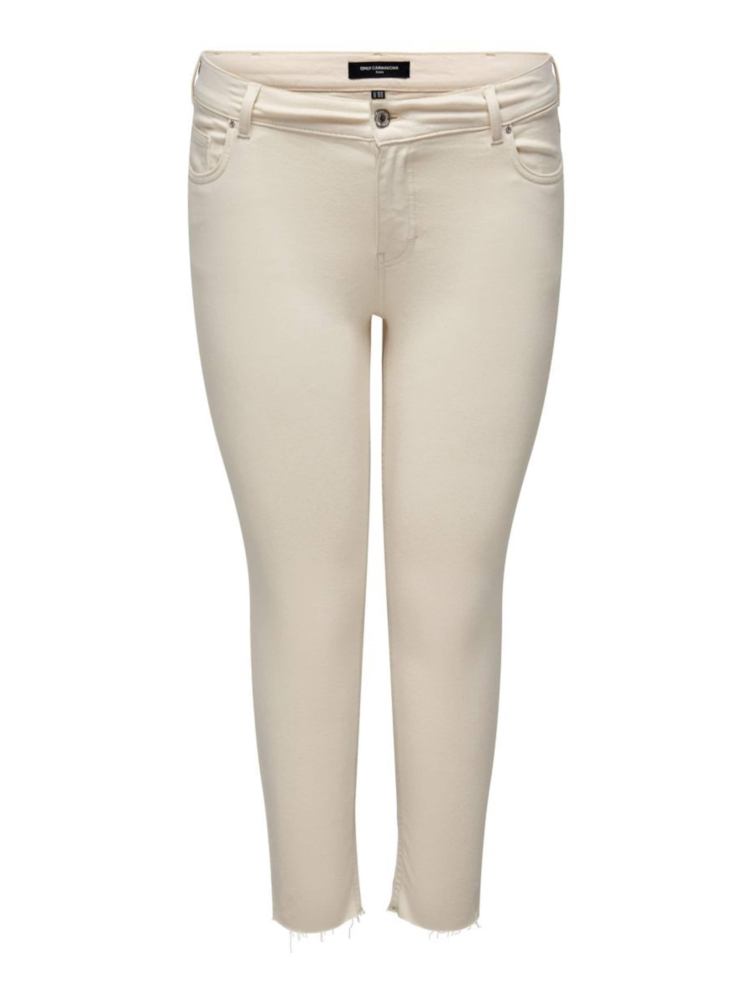 ONLY Carmakoma Skinny Jeans 'CARWilly' in Beige: front