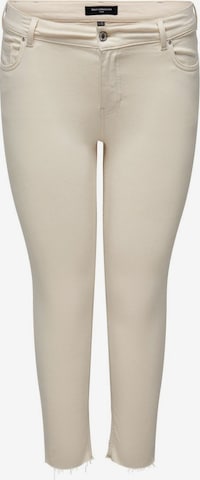 Skinny Jeans 'Willy' di ONLY Carmakoma in beige: frontale