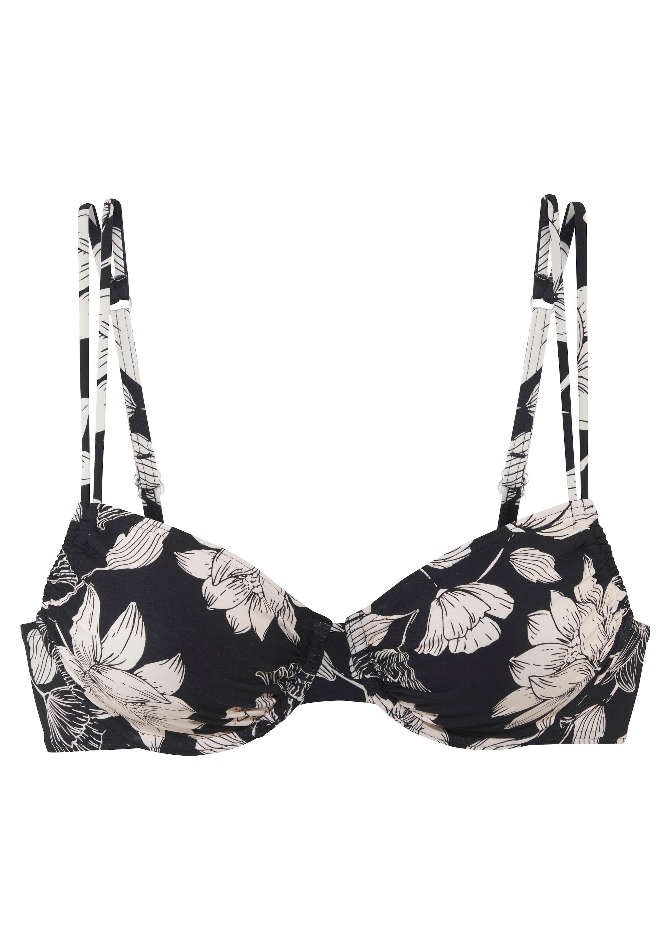 Bandeau Hauts de bikini 'LM' s.Oliver en noir : devant