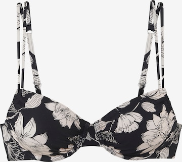 s.Oliver Bikinitop 'LM' in Schwarz: Vorderseite